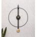 Ring & Stripes Metal Wall Clock